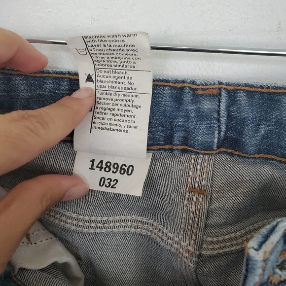 Carhartt Women's Traditional Fit Denim Blue Jeans - Picture 8 of 8